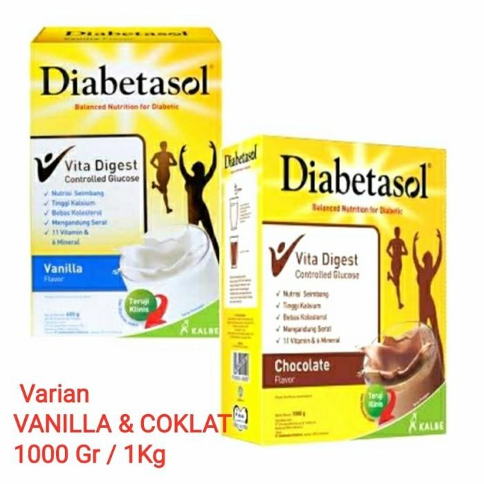 Gambar SUSU DIABETASOL 950 GR SUSU UNTUK DIABETES RASA COKLAT DAN VANILA - 950Gr Coklat dari Chriskarishop undefined Tokopedia