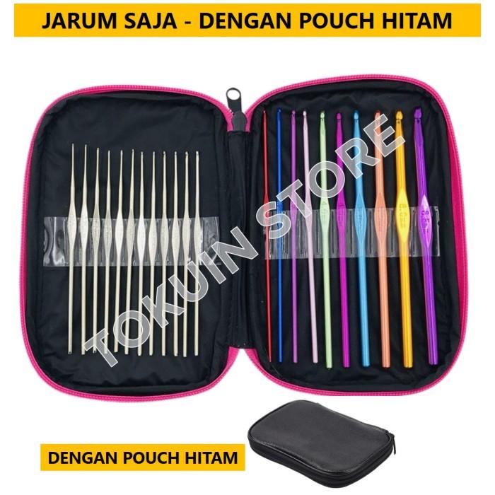 Jual JRAHA SET ALAT RAJUT HAKPEN RAJUT CROCHET KIT JARUM RAJUT JAHIT ...