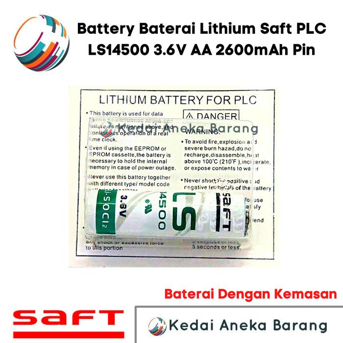 Gambar VN7 Battery Baterai Lithium Saft PLC LS14500 3.6V AA 2600mAh Pin dari ZAHRAFPUTRISTORE undefined Tokopedia