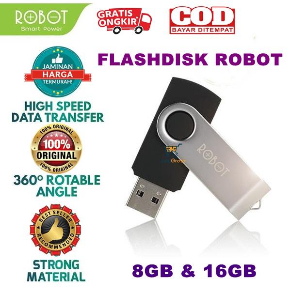 Gambar Flashdisk Robot 4GB 8GB 16GB Garansi Resmi 1 Tahun RF116 - Flashdisk Merk Robot - Flashdisk Robot Murah - Flash Disk Murah Promo -  Flashdisk Murah - Bukan Flashdisk Sandisk Toshiba Kingston Hp Samsung V-gen Sony Adata Otg - Acc Hp Lengkap Grosir dari CIERRA12 undefined Tokopedia