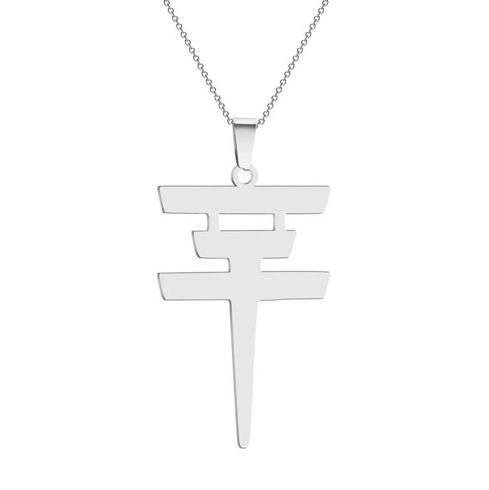 Gambar NEW Rock Band Tokio Hotel Pendant Necklace for Men Women Collar Collares Para Mujer Choker Jewelry Fashion ChainTer - N884-silver dari Yusuf Komara undefined Tokopedia