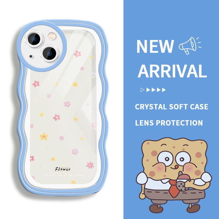 Gambar Case For OPPO A7 A7n A71 2017 2018 A72 A74 4G A74 5G A76 A77 4G A77s A78 4G A78 5G A7x A8 A83 Silikon Camera Lens Protection Stacking Soft Case Murah  Spring Floral Simple Flower - Style4, OPPO A76 dari parabatokoresmi undefined Tokopedia