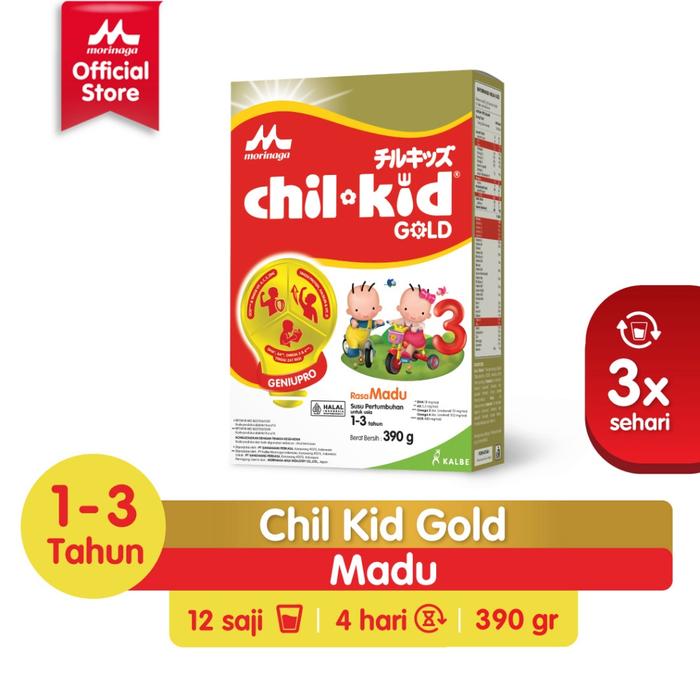 Gambar Morinaga Chil Kid Gold 390gram - Susu Formula Pertumbuhan Anak Usia (1-3 Tahun) - Madu dari Kencana Swalayan_NEW undefined Tokopedia