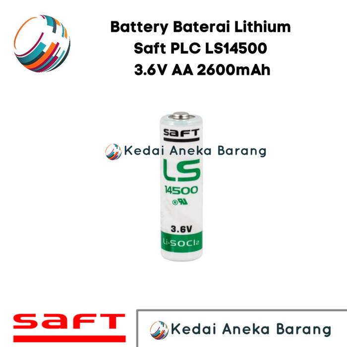 Gambar Battery Baterai Lithium Saft Plc Ls14500 3.6V Aa 2600Mah Berkualitas dari yunta undefined Tokopedia