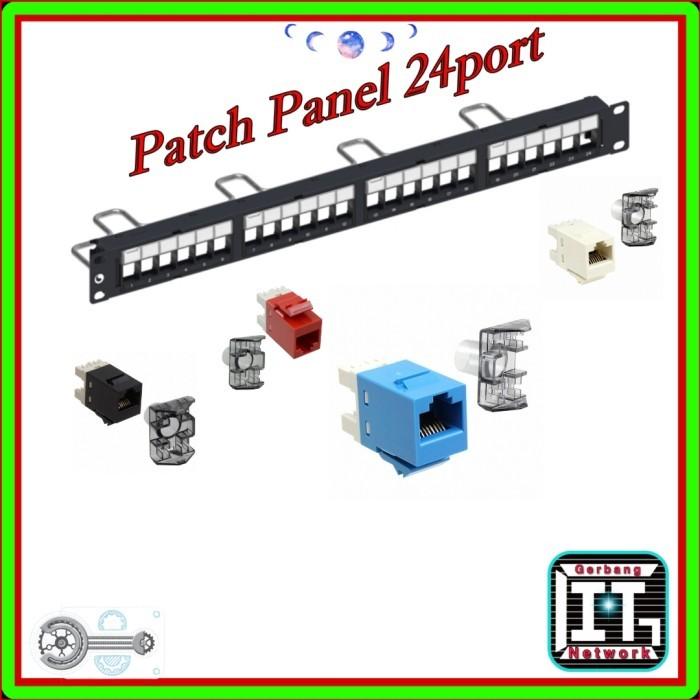 Gambar Patch panel 24 port cat6 Commscope Original - Hitam dari Gerbang IT undefined Tokopedia