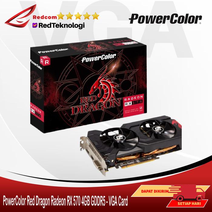 4gb Gddr5 Powercolor Red Dragon Radeon Rx 570 4gb Pin Rx570