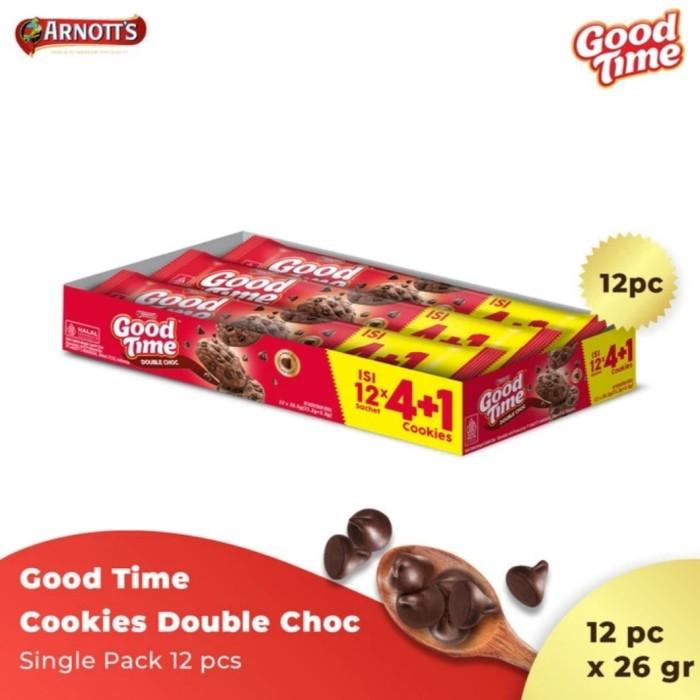 Gambar Good Time Goodtime Double Choc 1 Box Isi 12 Pcs ( 27gr )KEMASAN BARU UKURAN LEBIH BESAR dari TOKOITUNGANGKL 487 undefined Tokopedia