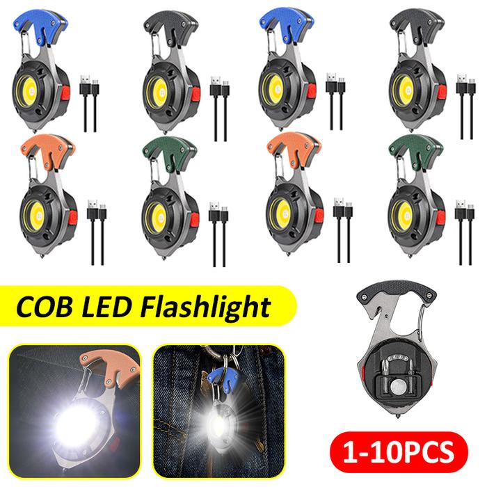 Jual Mini Flashlight Work Light LED Rechargeable USB Lamp Charging