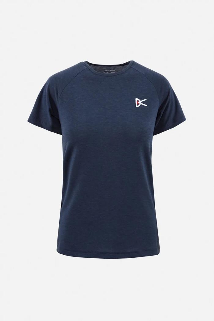 Gambar District Vision Women Tencel Short Sleeve Fitted Tee Original Product - Navy, L dari dilla stories undefined Tokopedia