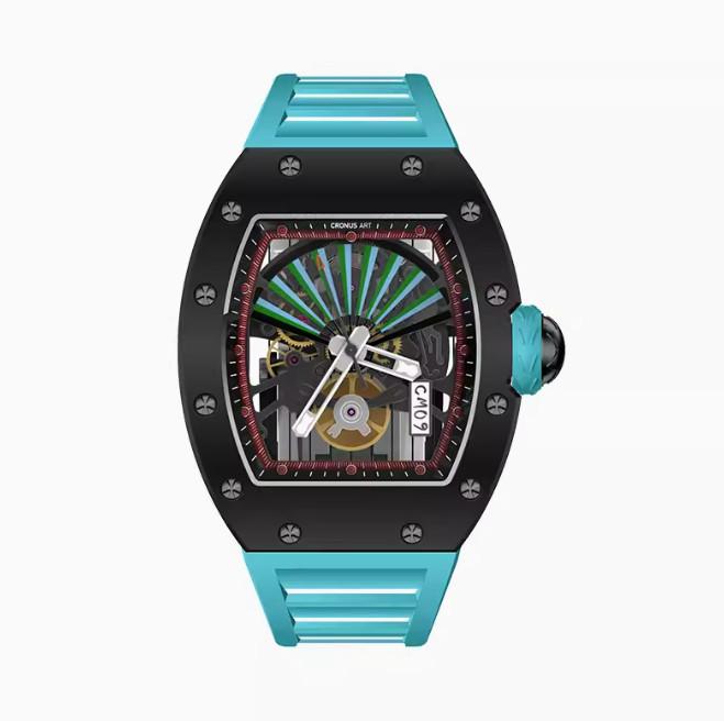 Gambar ORIGINAL CRONUS ART CM09 Cross Carbon Folding Fan Series Men's Mechanical CRONUSART Watch Fashion Sports Jam Tangan Mewah - Cloisonne dari MONARCHE ID undefined Tokopedia