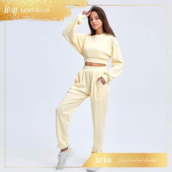 Gambar New Sweat Jogger Women Santai Lazy Clothes Keren 4 Yoga Or Hangout/Set B10 dari zulaikam undefined Tokopedia