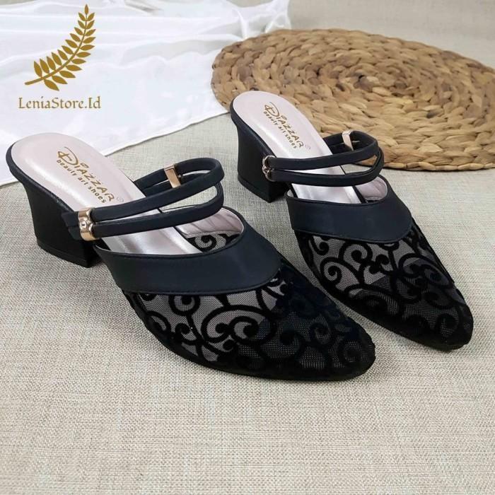 Gambar Sepatu Sandal Wanita High Heels Pesta Upper Brukat Strap Tali CR 29 - Coklat, 40 dari Leniastore.id undefined Tokopedia