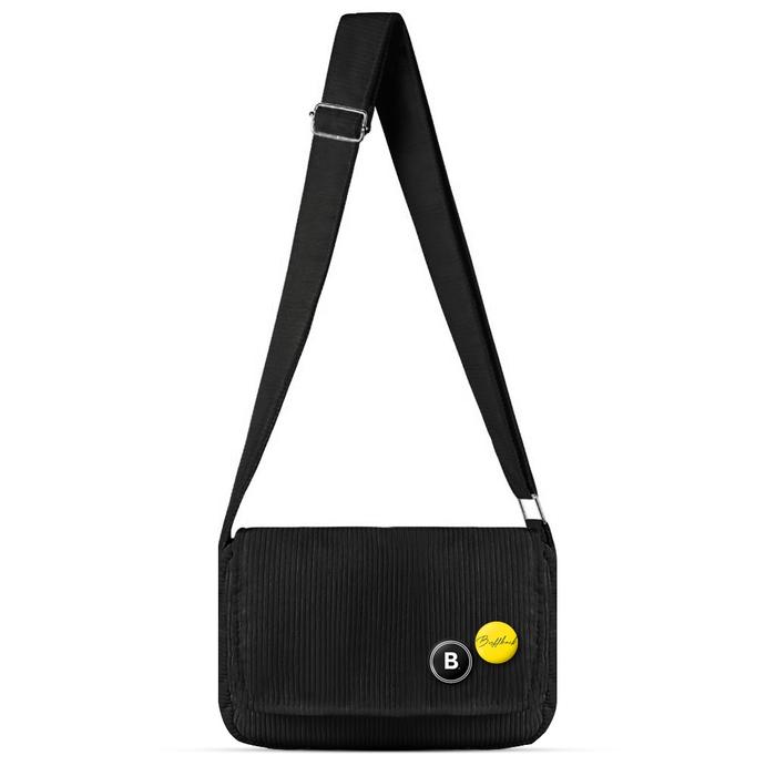 Gambar Tas Selempang Buffback Moeka | Slingbag Corduroy | FREE BROS - Hitam dari Buffback Shop undefined Tokopedia