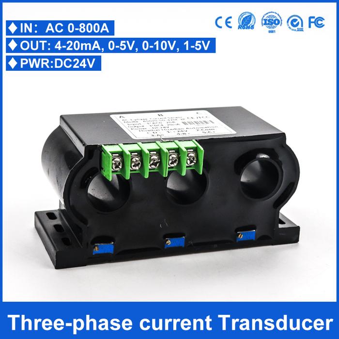 AC DC Current Transmitter 0-150A To 4-20mA 0-10V 4 20mA Current