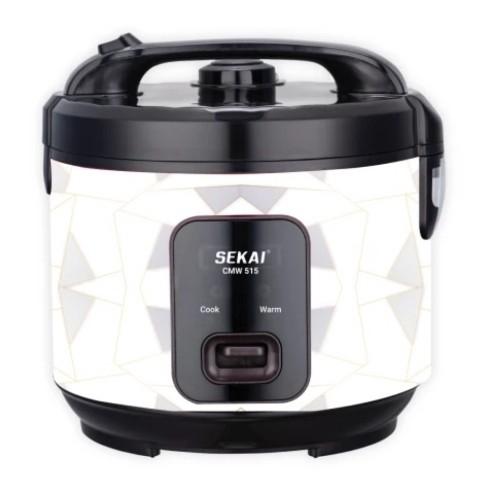 Gambar Sekai Rice Cooker CMW-515 Magic Com 1.8L Memasak dan Menghangatkan - Hitam - Putih dari Viora elektrik undefined Tokopedia