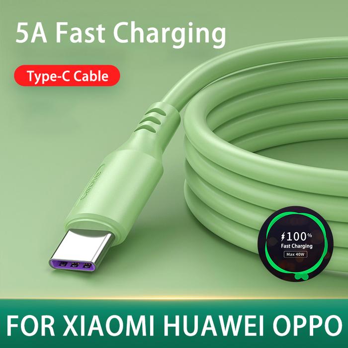 Jual USB C Cable 5A Fast Charging USB Cable for Huawei Xiaomi