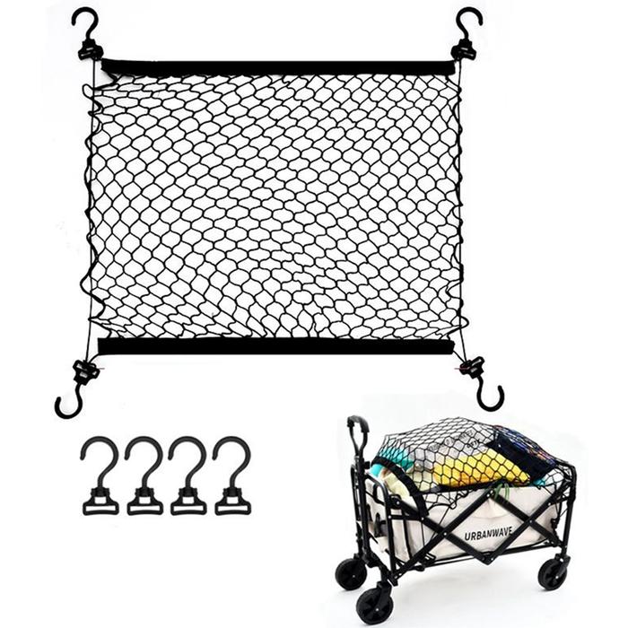 Gambar Utility Camping Trolley Net, Wagon Cargo Net, Wagon Parts Cargo Net, Heavy Duty Nylon Net For Garden Cart, Folding Trolley, Cart dari Hyassop undefined Tokopedia