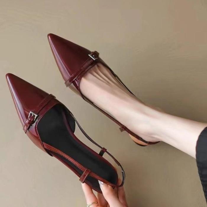 Jual New Pointed Toe Sexy Mid Heels Party Shoes Women Sandals