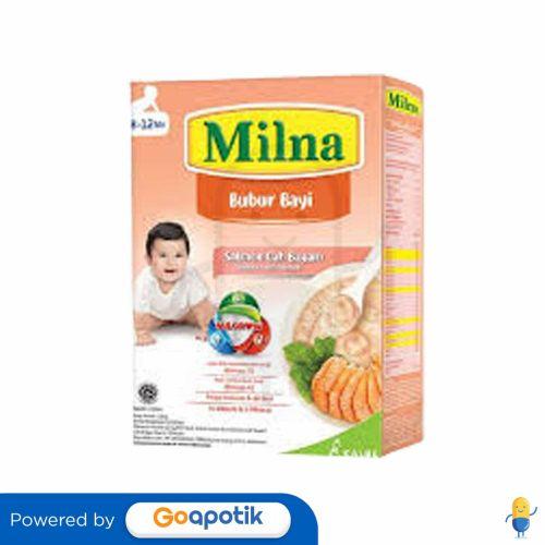 Gambar MILNA BUBUR INSTAN 8-12 BULAN RASA SALMON CAH BAYAM 120 GRAM BOX dari Apotek Mutiara Farma Bekasi 2 undefined Tokopedia