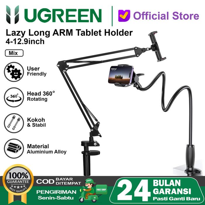 Gambar UGREEN Lazypod Stand Holder Hp Tablet Ipad - 50394 80906 - 50394 dari GGSTORESBY undefined Tokopedia