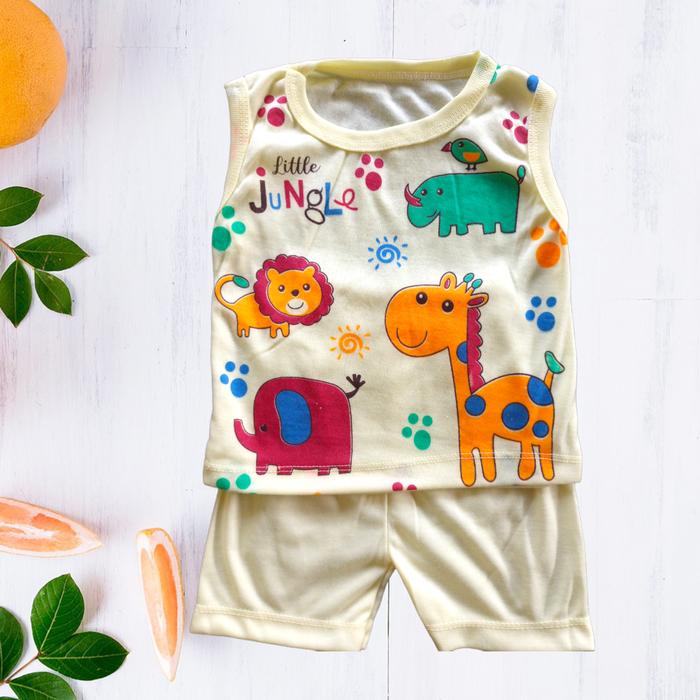 Gambar 4 Stell Baju Setelan Singlet Dino, Kaos setelan anak; Baju Dino ; Baju setelan bayi dino; Baju Singlet safari; by maiza collection dari RUSIAH PER88 undefined Tokopedia