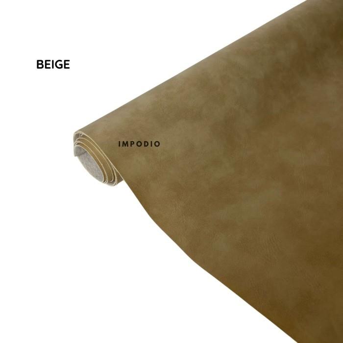 Gambar IMPODIO Background Kulit Faux Leather 70x100cm - Alas Foto Produk Tahan Air / Noda Bahan Lentur Mudah Diatur - BEIGE dari Impodio Kota Tangerang Selatan Tokopedia