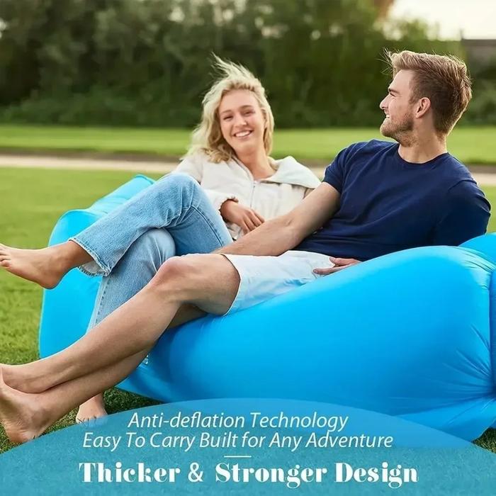 Gambar IMPORT Lazy Air Sofa Beach Air Bed Inflatable Lounger Portable Sofas Portable Foldable Sleeping Bag Inflatable Bed Beach Accessories dari Mafaya Shopping undefined Tokopedia