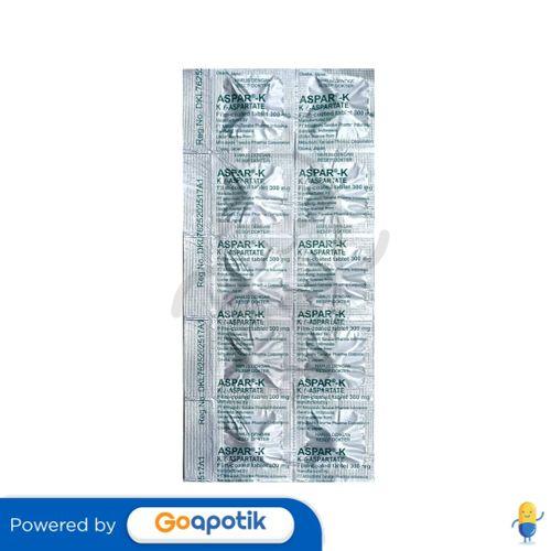 Gambar ASPAR-K 300 MG STRIP 10 TABLET dari Apotek Soya Denpasar by GoApotik undefined Tokopedia