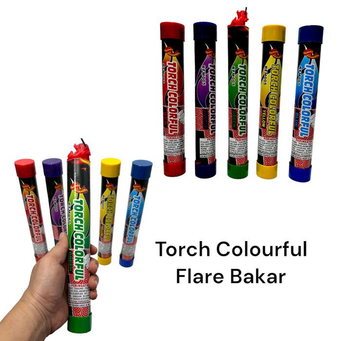 Gambar red flare / red hand flare DNS TERMURAH 1 PAK ISI 4 - Torch Colourful dari Mega Store Express undefined Tokopedia
