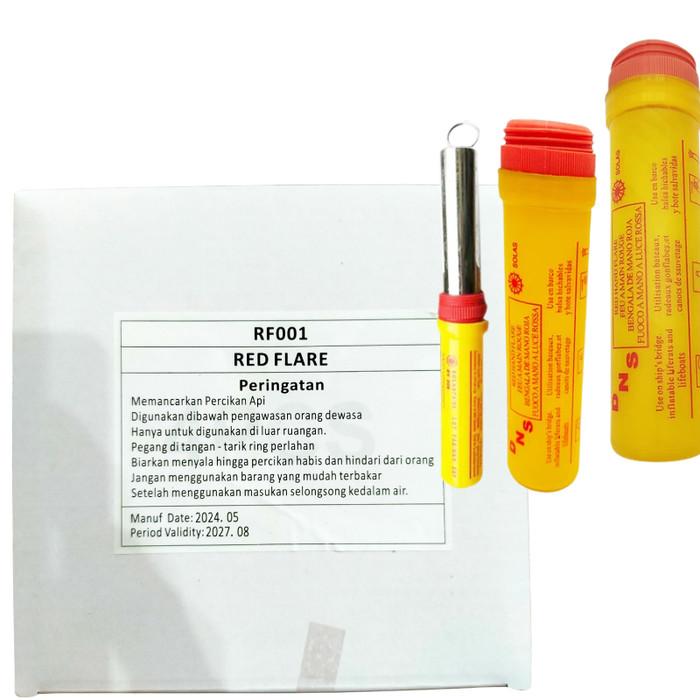 Gambar Red Flare RF DNS Sos Signal SOS Tarik 1 Pak 4 Pcs Obor Api Supporter Bola - Red Flare dari Mega Store Express undefined Tokopedia