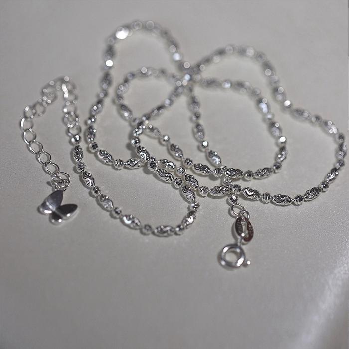 Gambar KALUNG WANITA 925 Sterling Silver Sparkling Clavicle Chain Choker Necklace For Women Fine Jewelry Wedding Party Birthday Gift - Silver, 45cm dari Maju Berkah Storee undefined Tokopedia