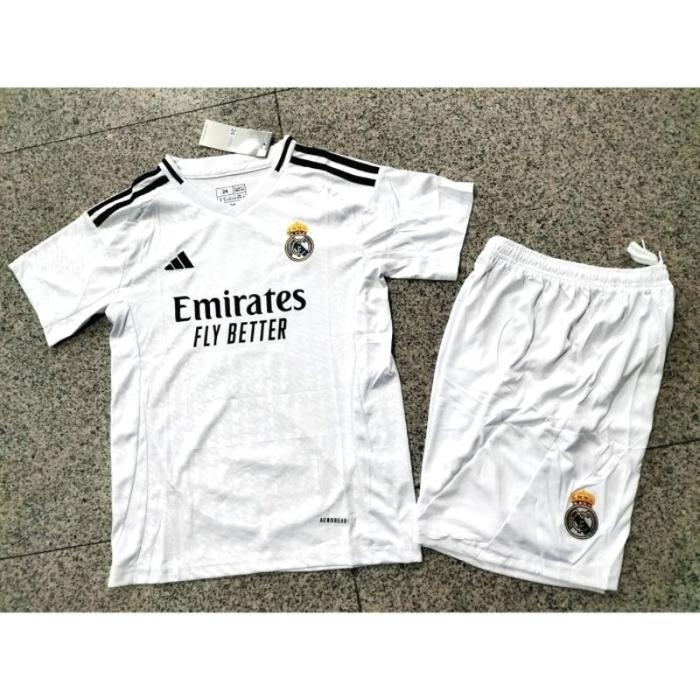 Gambar Jersey Baju Bola Anak Real Madrid Home Kids 2024/2025 Mbappe Grade Ori [Terlaris] [Terbaik] - JERSEY POLOS, 16 dari Joe Market_ undefined Tokopedia