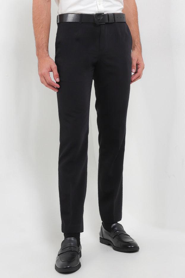 Gambar CDL Celana Panjang Formal Slim Fit Pria I0134BK01A - 28, Black dari Cardinal Brand undefined Tokopedia