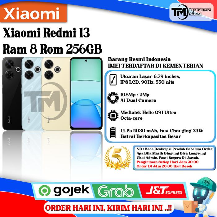 Gambar Xiaomi Redmi 13 Ram 8/128GB | Ram 8/256GB - 8/256GB dari Tiga Mutiara Store undefined Tokopedia