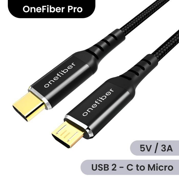 Gambar Kabel USB Type C to Micro B Data & Fast Charging - 0.25 Meter dari onefiber undefined Tokopedia