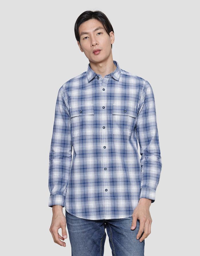 Gambar Lois Small Plaid Motif Kemeja Lengan Panjang Pria 120313901 - MULTI COLOUR, L dari Matahari Official undefined Tokopedia