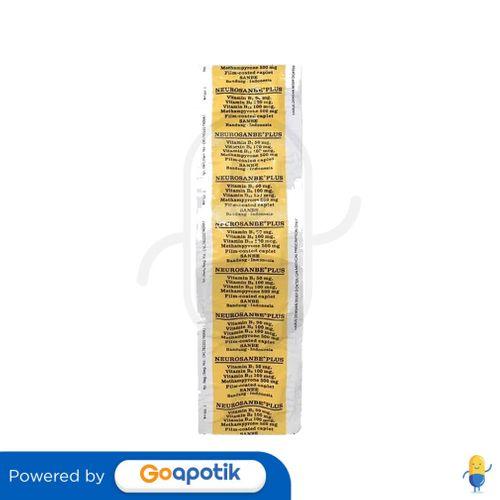 Gambar NEUROSANBE PLUS STRIP 10 KAPLET dari Apotek Vita Farma Balikpapan by GoApotik undefined Tokopedia