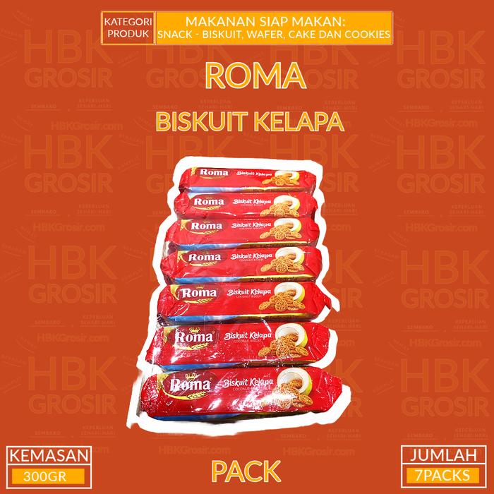 Gambar Roma Biskuit Kelapa 300GR PACK ISI 7 dari HBKGrosir undefined Tokopedia
