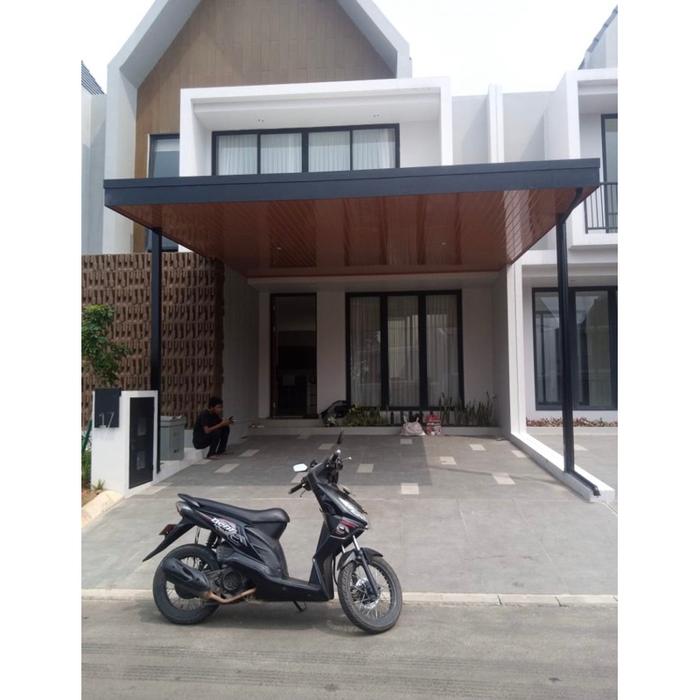 Gambar BAGUS!!! KANOPI BAJA RINGAN ATAP ALDERON SINGLE/RS PLUS PLAFON PVC - PAKET LENGKAP dari TsukuyomiiStore undefined Tokopedia