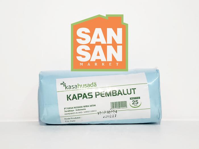 Gambar Kapas Pembalut Kasa Husada 25 gr/ 50 gr - 25 gr dari SansanMarket undefined 3 Tokopedia