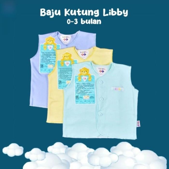 Gambar Libby Baju Buntung Bayi - Libby Baju Lengan Kutung Polos Size (0-3M) - Tosca dari Aurel Babyshop undefined Tokopedia