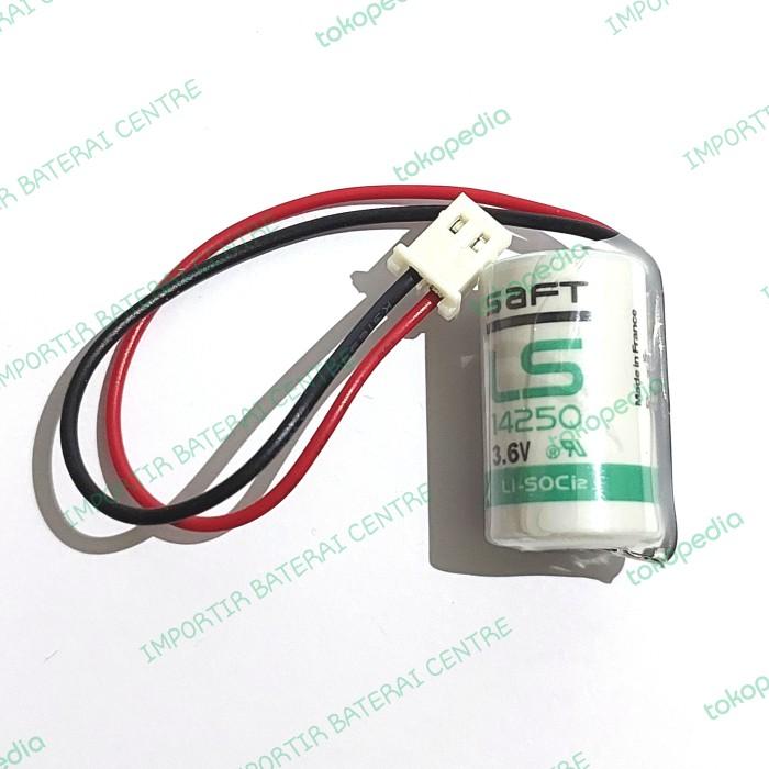 Gambar BERKUALITAS Baterai Battery Lithium Saft PLC LS14250 3,6V 1/2AA 1200mah Cable Plug dari shope028 undefined Tokopedia