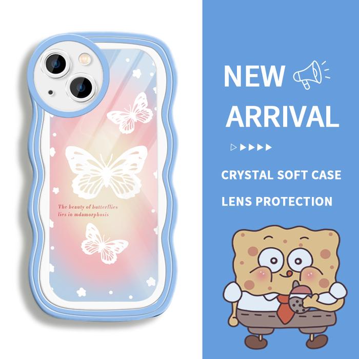 Gambar Case For OPPO A7 A7n A71 2017 2018 A72 A74 4G A74 5G A76 A77 4G A77s A78 4G A78 5G A7x A8 A83 Silikon Camera Lens Protection Stacking Soft Case Murah Glow Butterfly Pretty - Style4, OPPO A83 dari parabatokoresmi undefined Tokopedia