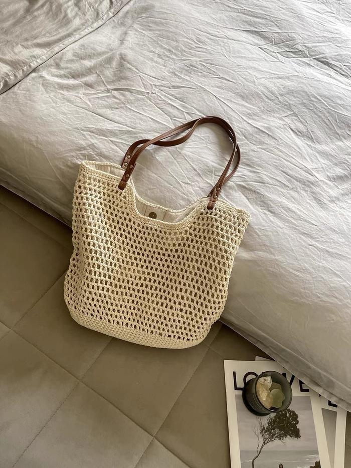 Cotton Thread Woven Bag Tote Bags 2024 Handbags Luxury Designer High  Quality Sac De Luxe Femme Super Copy Brand Y2k Replicas