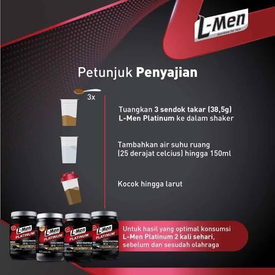 Gambar [TIDAK DIRAGUKAN] TERBUKTI KUALITASNYA!! L-Men Platinum Whey Protein with Isolate - Strawberry 800gr Lmen dari MAJUKAYAK12 undefined Tokopedia