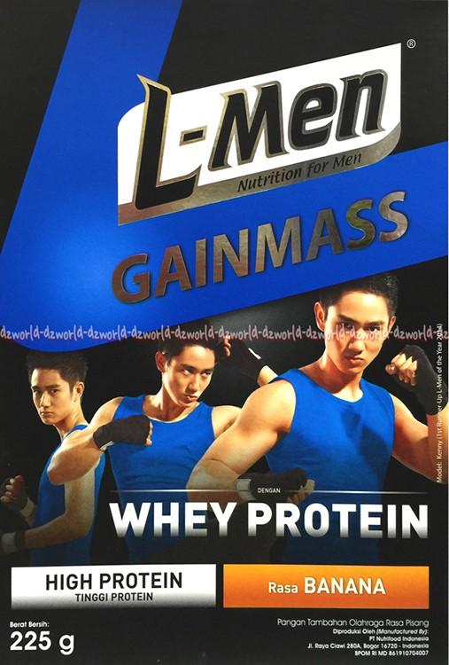 Gambar [TIDAK DIRAGUKAN] TERBUKTI KUALITASNYA!! L-men Gainmas Whey Protein Rasa banana High Protein 225g dari MAJUKAYAK12 undefined Tokopedia