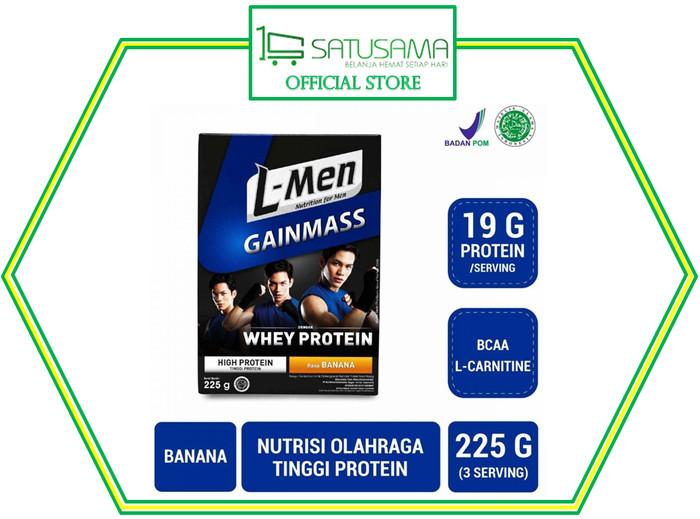 Gambar [TIDAK DIRAGUKAN] TERBUKTI KUALITASNYA!! L-MEN GAIN MASS - BANANA 225 G dari MAJUKAYAK12 undefined Tokopedia