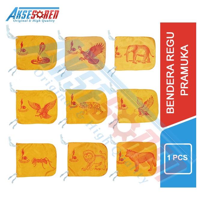 Gambar Bendera Regu Pramuka Penggalang [Putra/Putri] / Bendera Pramuka / Lambang Regu Pramuka / Pramuka Hewan Cobra Elang dan Bunga Melati Kanna - H.Laba-laba dari Aksesoren undefined Tokopedia