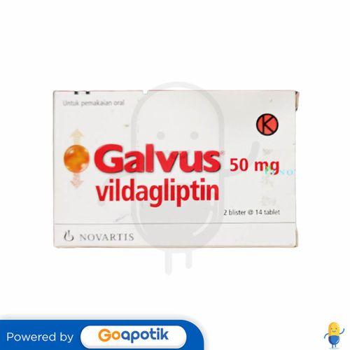Gambar GALVUS 50 MG BOX 28 TABLET dari Apotek Sumber Sehat 1 undefined Tokopedia