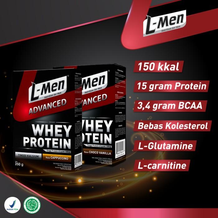 Gambar [TIDAK DIRAGUKAN] TERBUKTI KUALITASNYA!! L-Men Hi Protein Whey Advanced Choco Vanilla 500gr dari MAJUKAYAK12 undefined Tokopedia